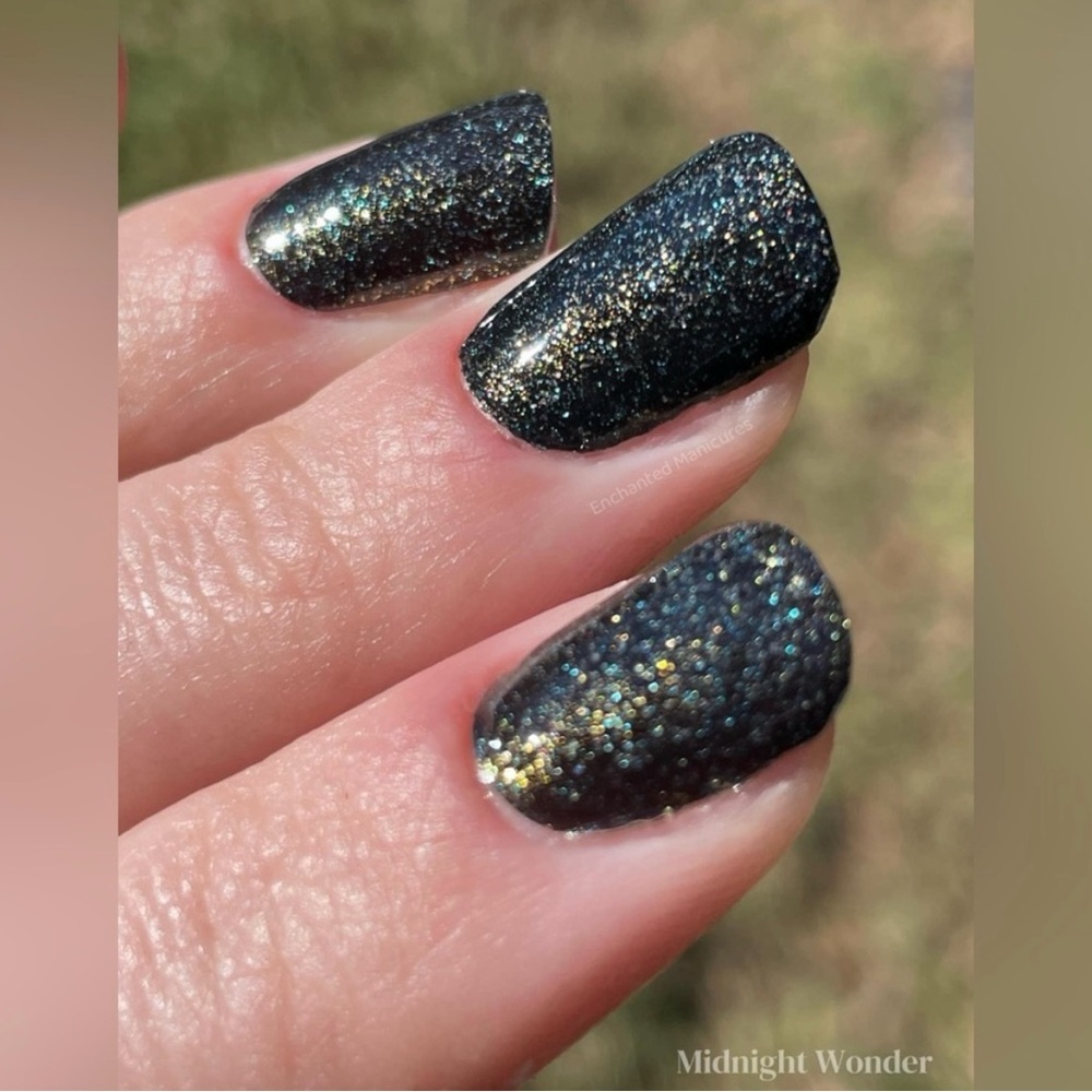 Color Street Black Glitter Nail Polish Strips - Picture 2 of 8